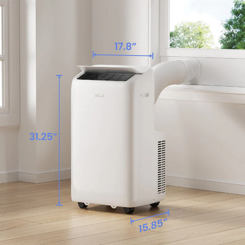 DELLA 14,000 BTU Inverter Ultra Quiet Portable AC for Rooms Up to 450 Sq. Ft. - Image 8