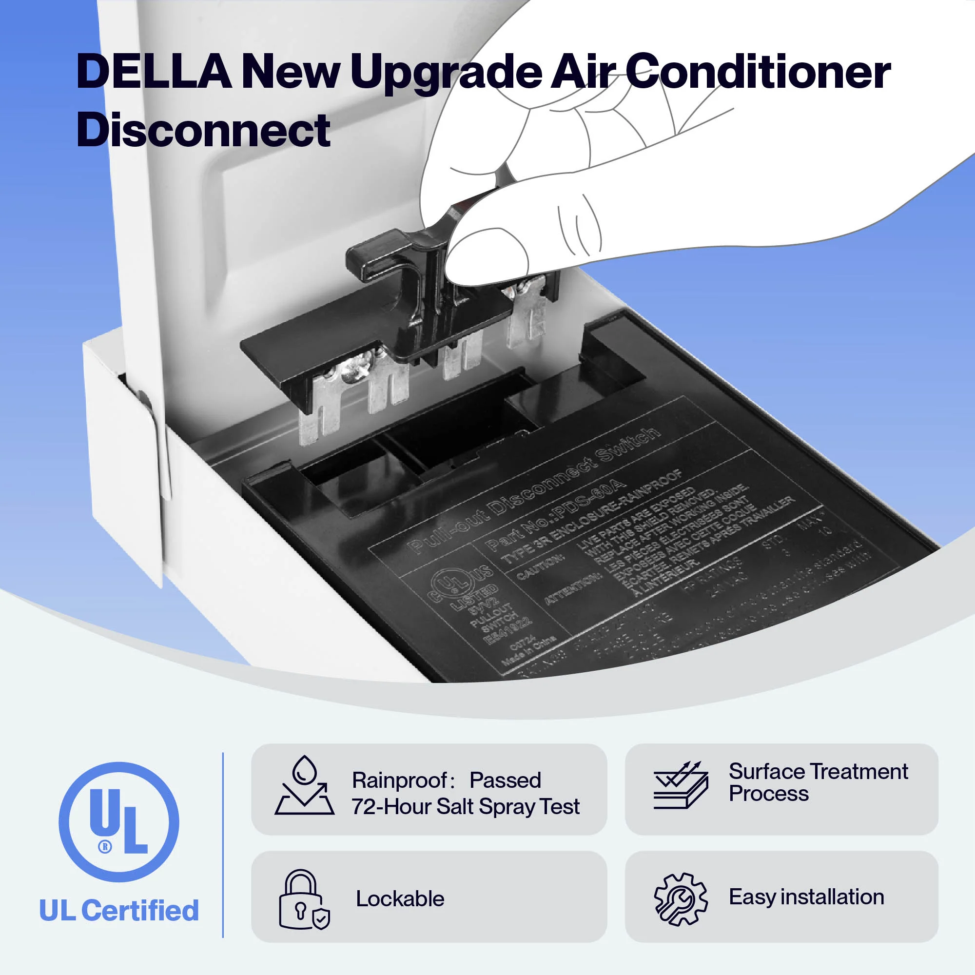 DELLA 30A & 60A Pull-Out Switch AC Disconnect Boxes - Image 13