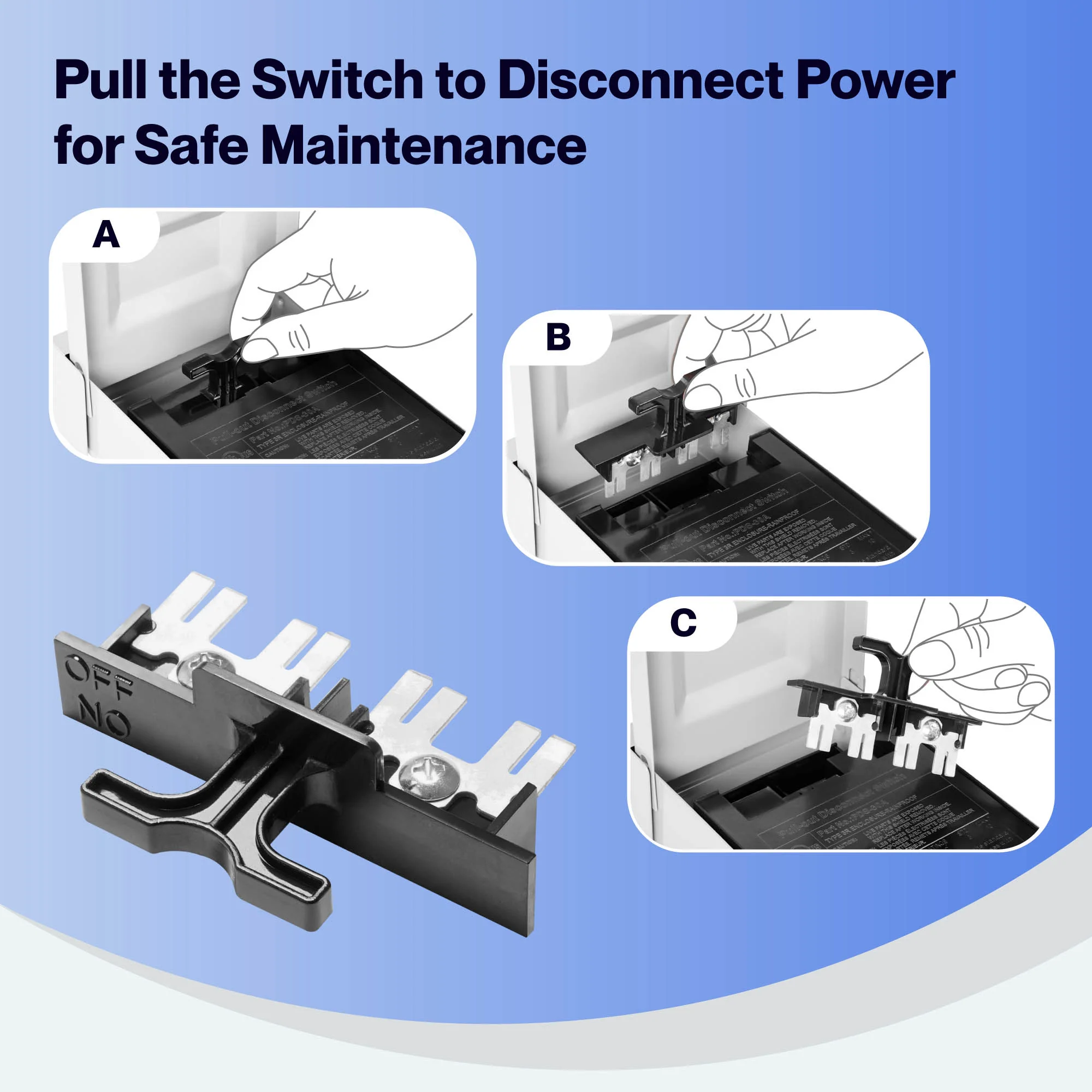 DELLA 30A & 60A Pull-Out Switch AC Disconnect Boxes - Image 3