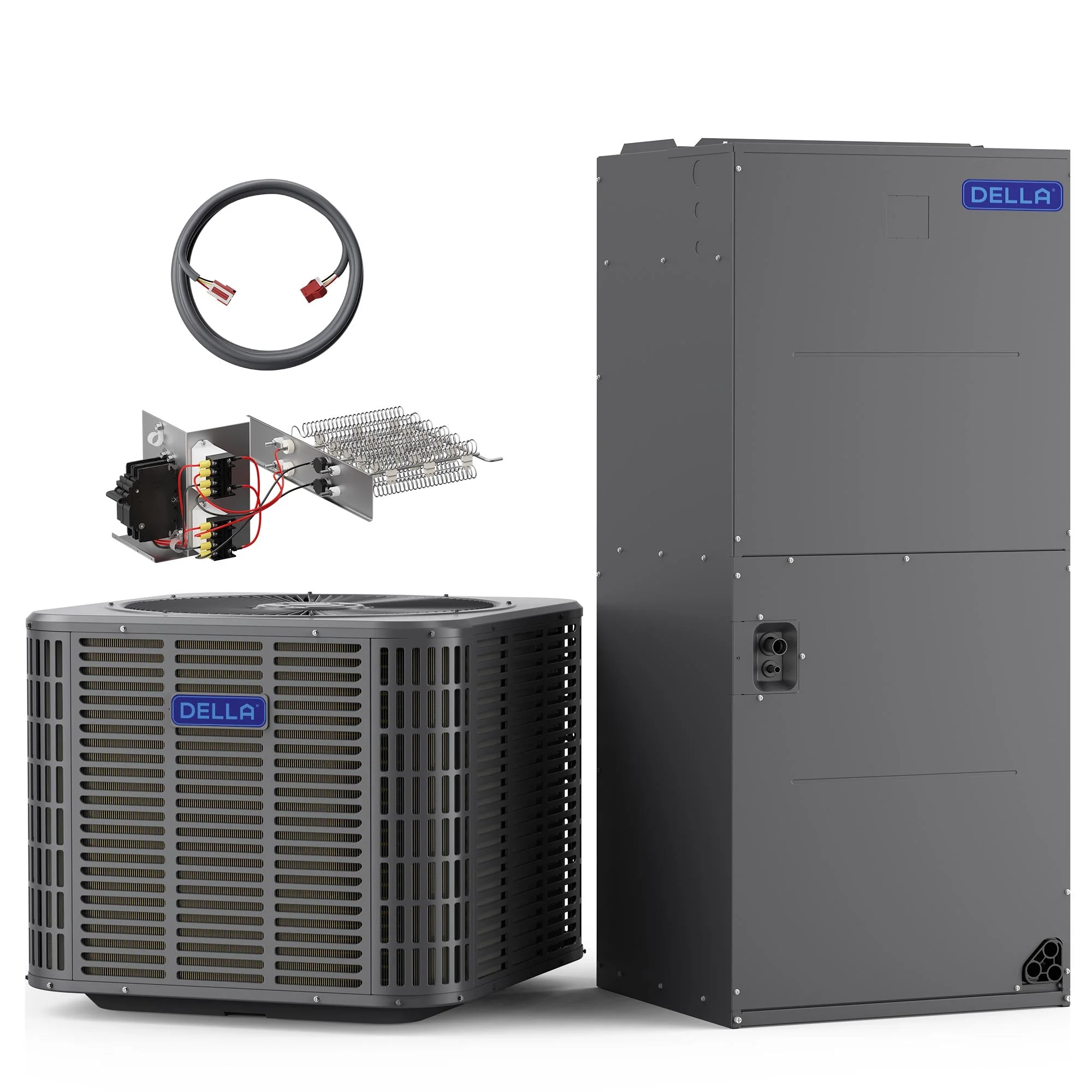 DELLA 53,000 BTU 17 SEER2 Ducted Central Air Conditioner with Air Handler - Image 132