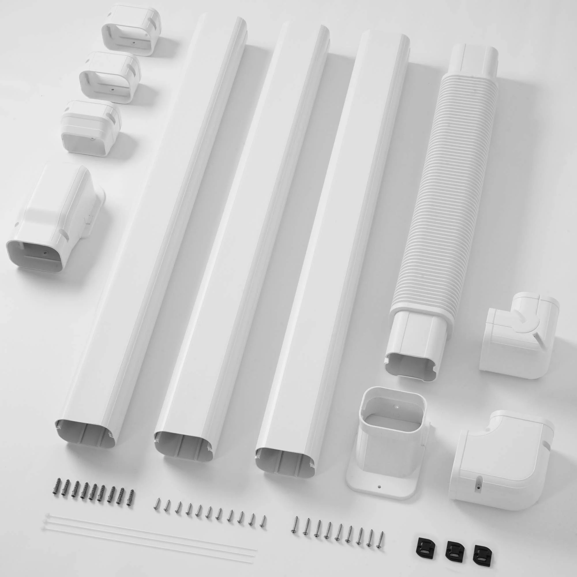 DELLA Mini Split Line Set Cover with Flexible Duct - Image 28